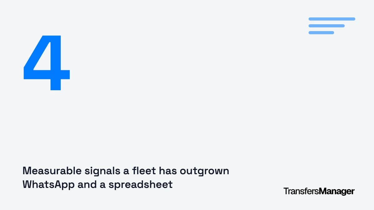 When a Fleet Outgrows WhatsApp and a Spreadsheet